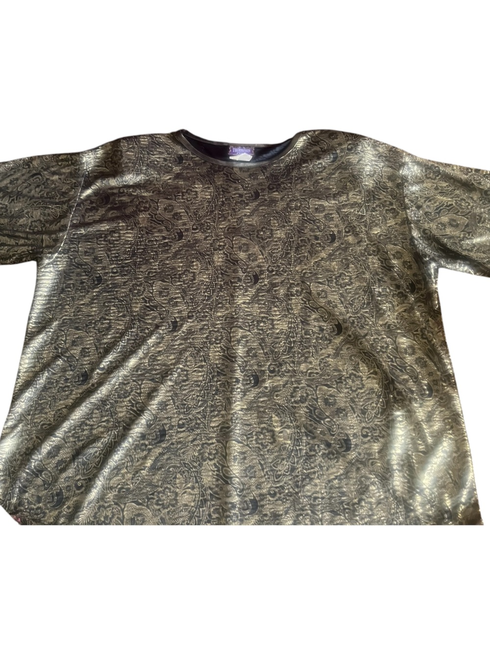 Vintage Metallic Paisley Jacquard Top 22/24